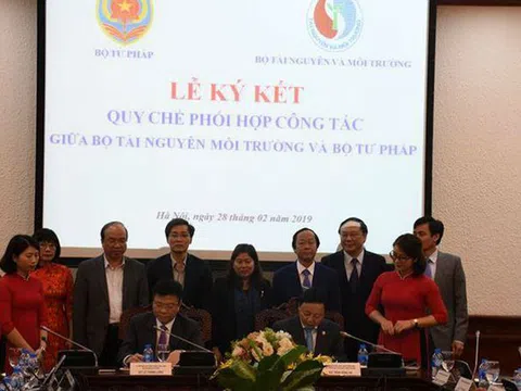 Bộ Tư pháp - Bộ tài nguyên và môi trường: Hiệu quả từ việc ký kết Quy chế phối hợp trong lĩnh vực THADS