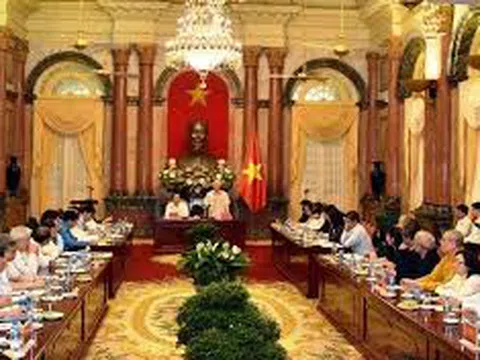 Tổng Bí thư, Chủ tịch nước Nguyễn Phú Trọng gặp mặt đại diện Đoàn Chủ tịch Ủy ban T.Ư MTTQ Việt Nam