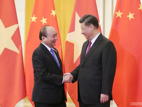 Thủ tướng hội kiến Tổng Bí thư, Chủ tịch Trung Quốc Tập Cận Bình tại Bắc Kinh