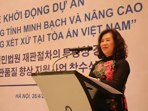 Khởi động Dự án “Tăng cường tính minh bạch và nâng cao chất lượng xét xử tại Tòa án Việt Nam”