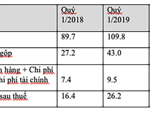 TNS Holding đạt doanh thu Quý I 109 tỷ đồng