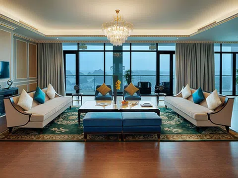 Cận cảnh phòng Tổng thống rộng 1.000 m2 tại khu quần thể có tầm nhìn đẹp nhất Hạ Long