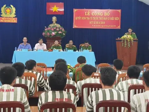 90 phạm nhân ở TP.HCM được giảm án tù dịp lễ 30/4