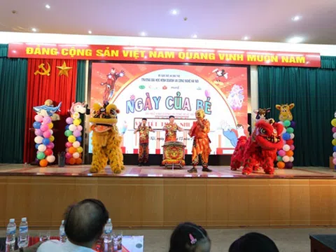 Tưng bừng ngày hội Tết thiếu nhi 1/6 tại  Trường Đại học Kinh doanh và Công nghệ Hà Nội