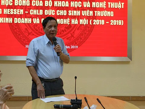 Lễ trao học bổng Hessen - CHLB Đức tại Trường đại học Kinh doanh và Công nghệ Hà Nội