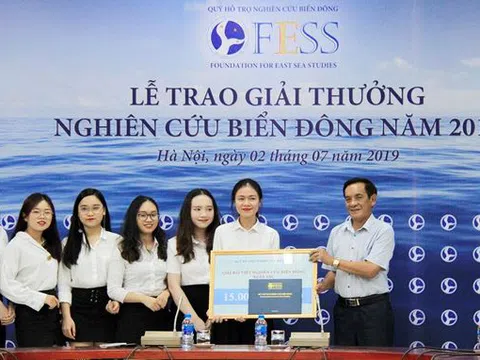 Báo Tiền Phong đạt giải xuất sắc viết về biển Đông