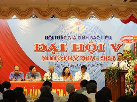 Hội luật gia tỉnh Bạc Liêu tổ chức đại hội đại biểu khoá 5, nhiệm kỳ 2019 - 2014