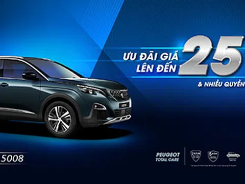Peugeot ưu đãi giá lên đến 50 triệu và nhiều quyền lợi hấp dẫn khác