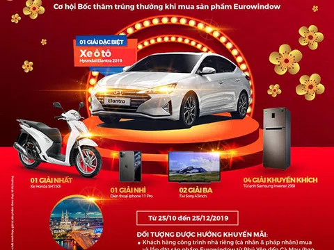 Eurowindow ưu đãi lớn tri ân khách hàng dịp cuối năm