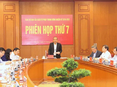 Ban Chỉ đạo Cải cách tư pháp Trung ương họp phiên thứ 7