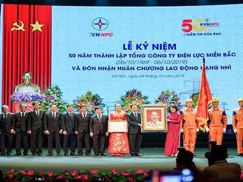 Tổng Công ty Điện lực miền Bắc hân hoan kỷ niệm 50 năm ngày thành lập (6/10/1969-6/10/2019) và đón nhận Huân chương lao động Hạng Nhì của Tổng công ty Điện lực miền Bắc