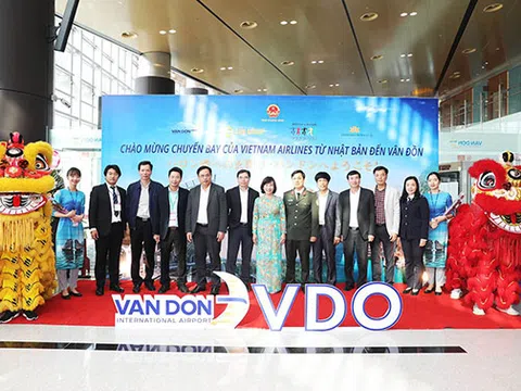 Sân bay Vân Đồn đón chuyến bay đầu tiên từ Nhật Bản