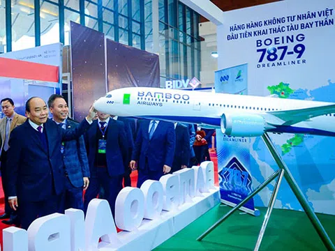 Thủ tướng Chính phủ chúc mừng Bamboo Airways đón máy bay thân rộng đầu tiên