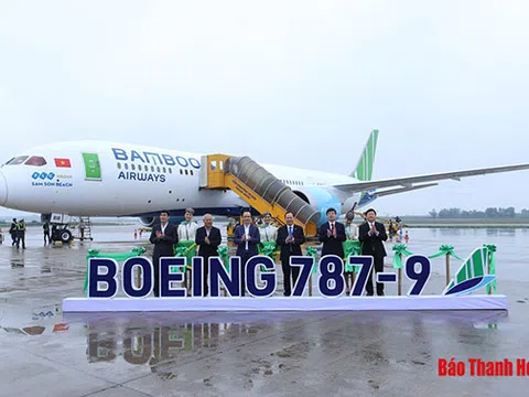 Đón Boeing 787-9 Dreamliner tiếp theo của Bamboo Airways, Cảng hàng không Thọ Xuân có chuyến bay đầu tiên bằng tàu thân rộng