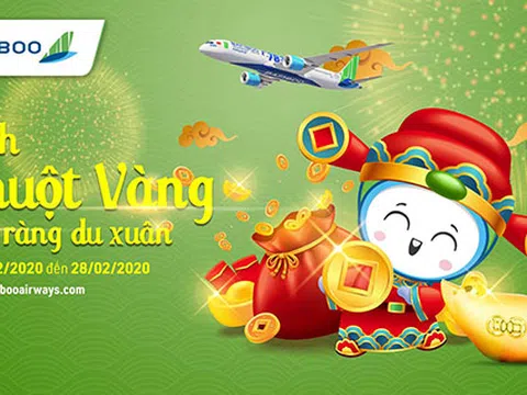 Du xuân cùng Bamboo Airways và cơ hội rinh chuột vàng đắc tài đắc lộc
