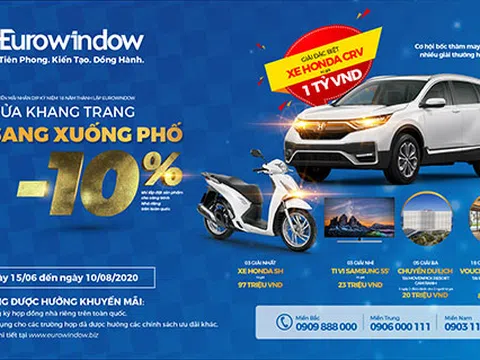 Mua sản phẩm Eurowindow - Cơ hội trúng xe ô tô trị giá 1 tỷ đồng