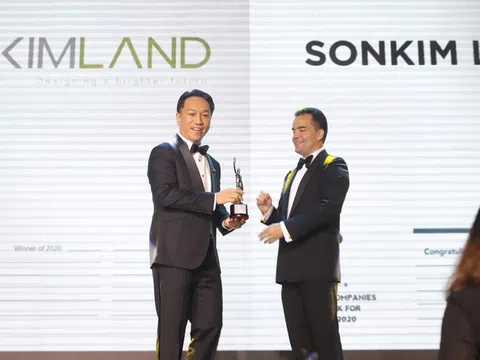 SonKim Land vinh dự nhận Giải thưởng “Môi trường làm việc tốt nhất Châu Á 2020” tại VN
