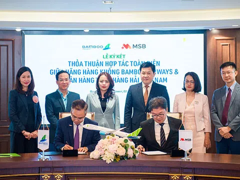 Bamboo Airways và Ngân hàng MSB ký thỏa thuận hợp tác phát triển toàn diện