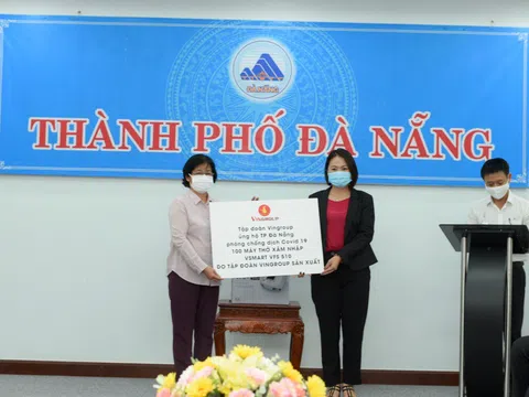 Đà Nẵng tiếp nhận 100 máy thở của Vingroup
