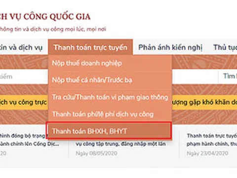 Gia hạn thẻ BHYT, đóng tiếp BHXH tự nguyện trên Cổng dịch vụ công Quốc gia