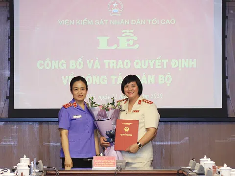 Trao quyết định bổ nhiệm Chánh Thanh tra VKSND tối cao
