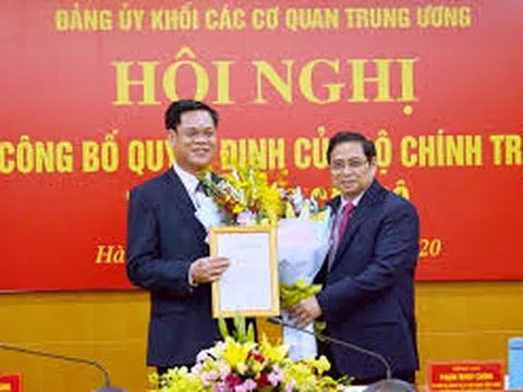 Ông Huỳnh Tấn Việt được bầu làm Bí thư Đảng ủy Khối các cơ quan Trung ương
