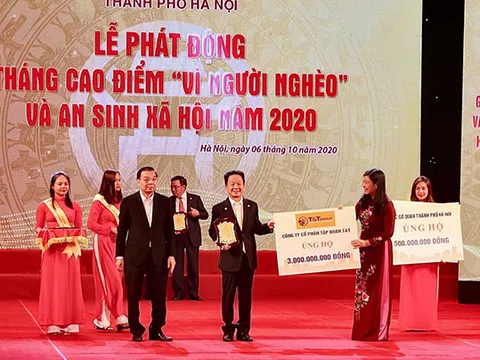 “Bầu Hiển” ủng hộ 5 tỷ đồng cho quỹ Vì người nghèo Thành phố Hà Nội