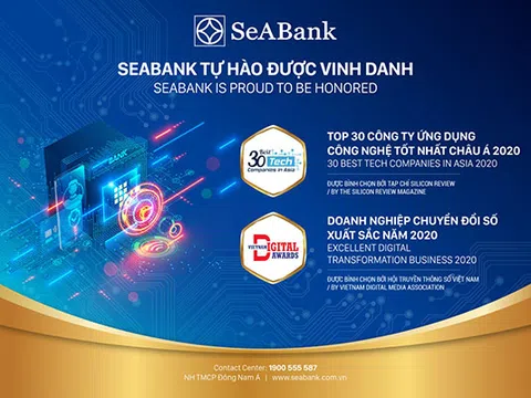 Seabank lọt vào top 30 công ty ứng dụng công nghệ tốt nhất châu Á 2020