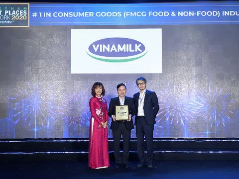 Vinamilk lần thứ 3 liên tiếp được bình chọn là nơi làm việc tốt nhất Việt Nam