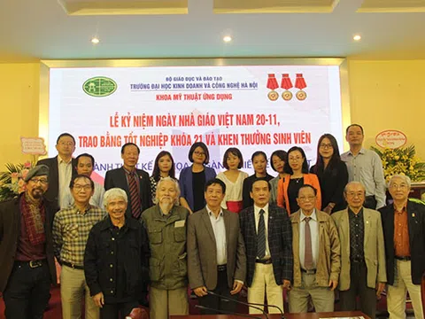 Lễ kỷ niệm ngày nhà giáo Việt Nam, trao bằng tốt nghiệp k21 và khen thưởng sinh viên khoa mỹ thuật ứng dụng