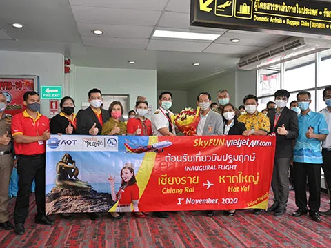 Vietjet Thái Lan tiếp tục mở đường bay mới kết nối các thành phố lớn tại Thái Lan