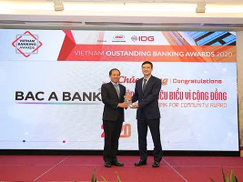 BacABank - Ngân hàng tiêu biểu vì cộng đồng 2020