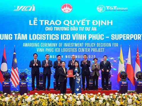 Thủ Tướng khởi động mạng lưới Logistics thông minh ASEAN (ASLN) với dự án đầu tiên " trung tâm LOGISTICS ICD VĨNH PHÚC"