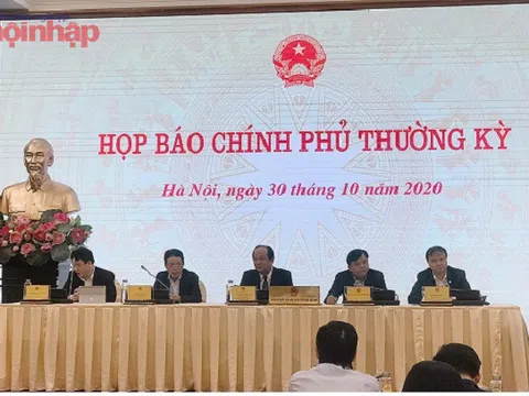 Họp báo Chính phủ tháng 10: Giải đáp các vấn đề về đầu tư công, xử lý nợ xấu, gói hỗ trợ DN