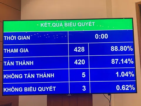Quốc hội thông qua Nghị quyết về tổ chức chính quyền đô thị tại TPHCM