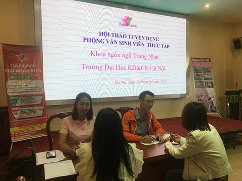 Hội thảo tuyển dụng phỏng vấn sinh viên thực tập Khoa ngôn ngữ Trung Nhật