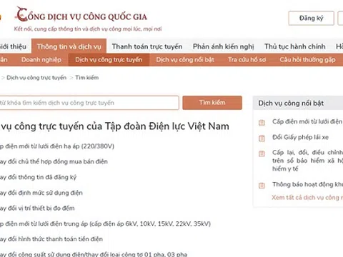 Gần 1,5 triệu hồ sơ được đồng bộ và gần 500 nghìn yêu cầu về dịch vụ điện được thực hiện qua Cổng DVCQG