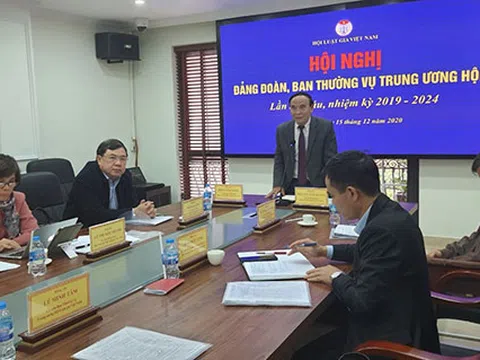 Hội nghị Đảng đoàn, Ban thường vụ TW Hội Luật gia VN lần thứ sáu: Thảo luận, cho ý kiến và quyết nghị 3 nội dung quan trọng