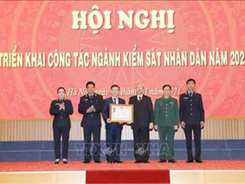 Thường trực Ban Bí thư dự Hội nghị triển khai công tác ngành kiểm sát nhân dân 2021
