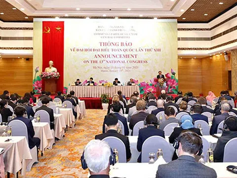 Thông báo về Đại hội XIII của Đảng tới Đoàn Ngoại giao và các tổ chức quốc tế tại Việt Nam