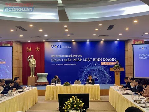 VCCI công bố báo cáo “Dòng chảy pháp luật kinh doanh Việt Nam năm 2020"