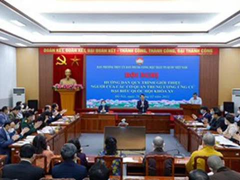 Giới thiệu người ứng cử ĐBQH thực hiện theo 3 bước