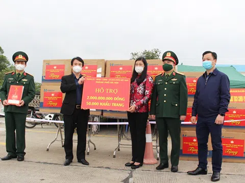Hà Nội hỗ trợ Hải Dương 2 tỷ và 50.000 khẩu trang chống dịch Covid-19