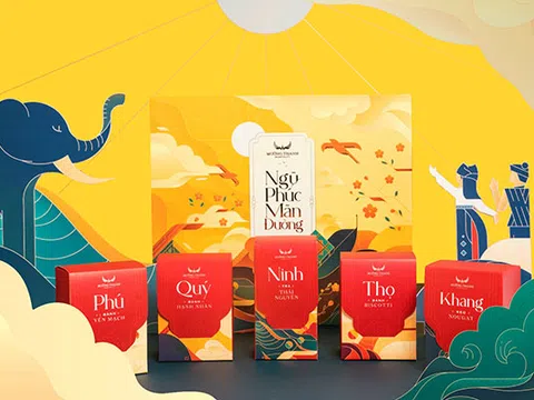 Khám phá hộp quà tết "Ngũ Phúc Mãn Đường" đón Xuân Tân Sửu