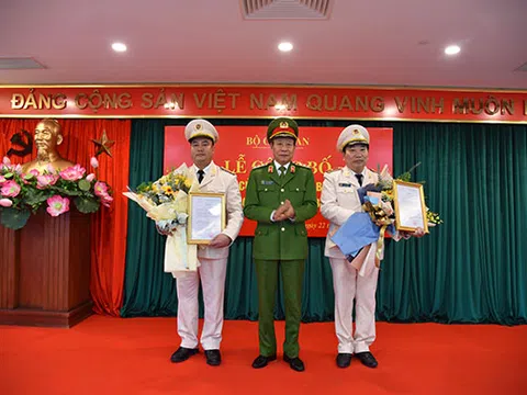 Bộ trưởng Bộ Công an bổ nhiệm 2 tân Cục trưởng