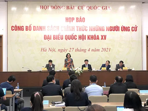 Công bố 868 ứng cử viên đại biểu Quốc hội, có 9 người tự ứng cử