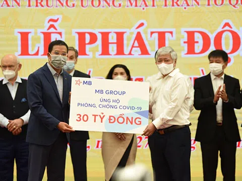 Quỹ mua Vaccine có thêm 30 tỷ đồng ủng hộ từ MB Group