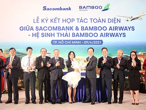 Chung tầm nhìn tiên phong chuyển đổi số, Bamboo Airways và Sacombank hợp tác toàn diện