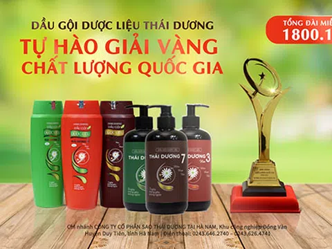 Sao Thái Dương Nhận Giải Vàng Chất Lượng Quốc Gia