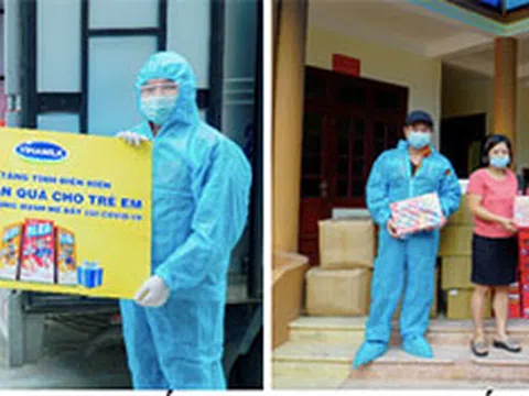 Vinamilk và quỹ sữa vươn cao Việt Nam trao 8.400 hộp sữa và nhiều quà tặng cho trẻ em đang cách ly do dịch bệnh tại Điện Biên